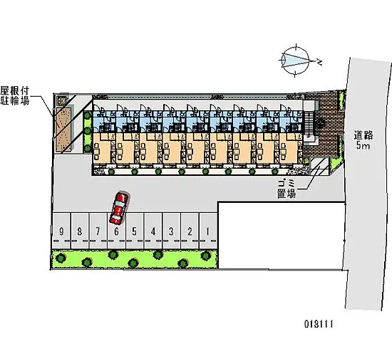 ★手数料０円★東大和市上北台　月極駐車場（LP）